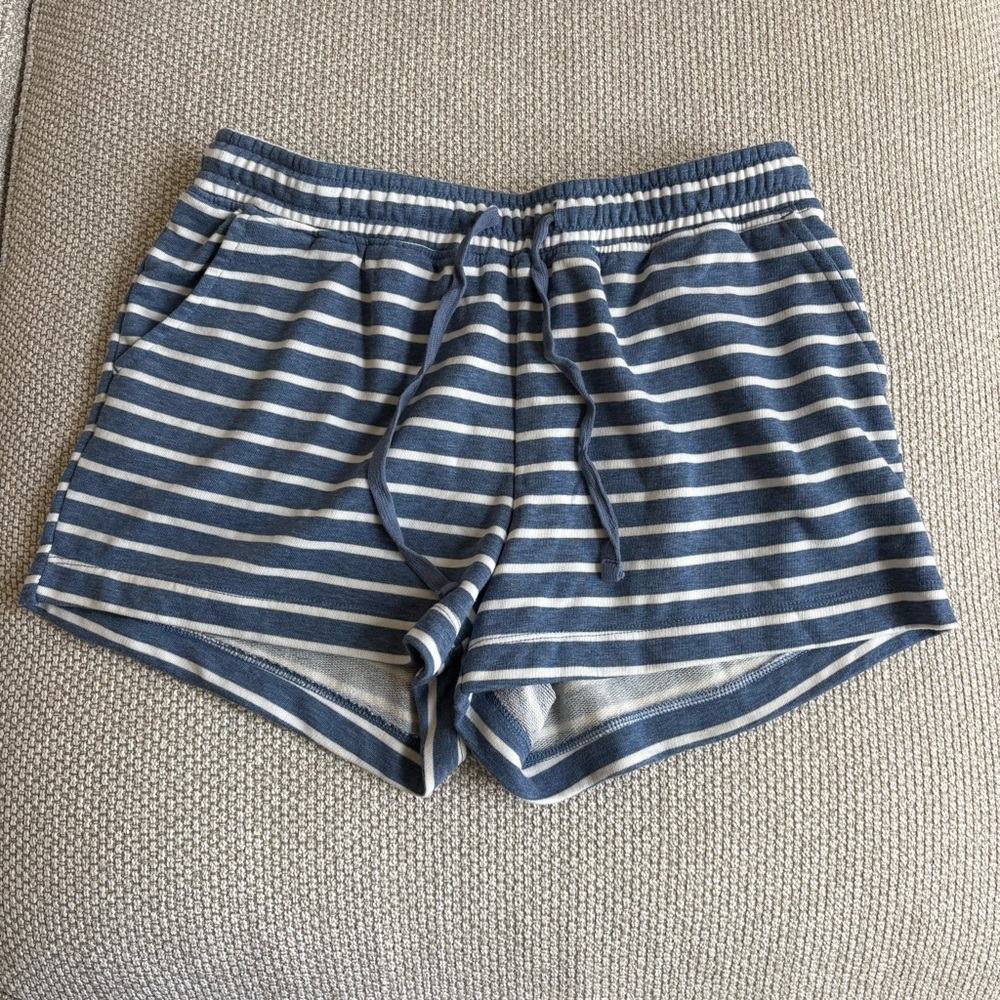 Banana Republic Sleep Shorts blue and white striped Small